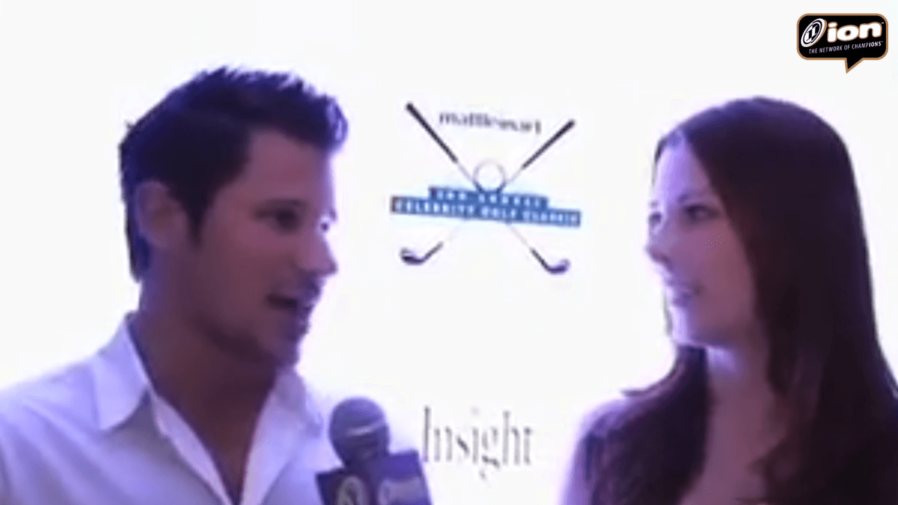 Nick Lachey on the ION Red Carpet with the Matt Leinart Foundation