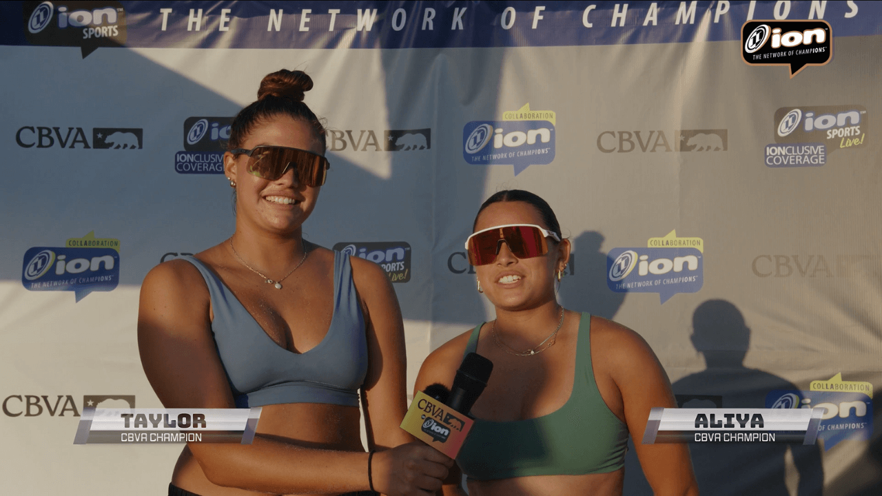 CBVA on ION Sports – Taylor and Aliya on Inspiration