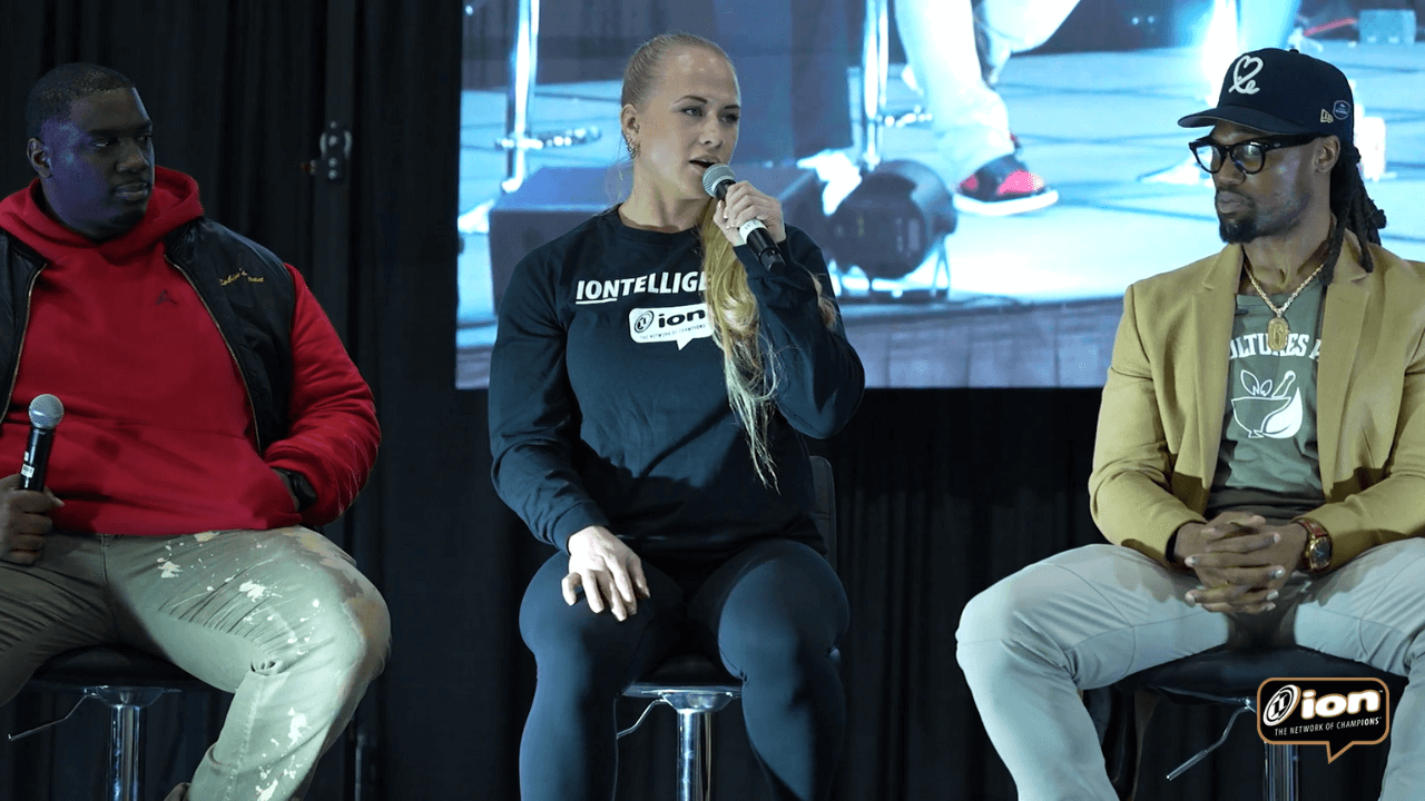 ION ArmWrestling - Power Panel with Sarah Backman at Fit Expo LA